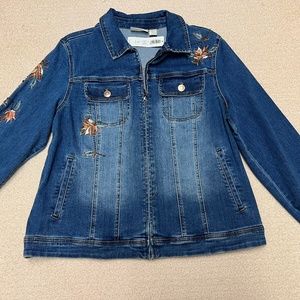Chicos embellished jean jacket